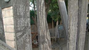 Big black cock in her sexy big round ass