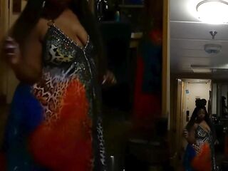 mother I'd like to fuck Ebony Hirsute Black big beautiful woman Disrobe Tease Large Booty Sex-toy Thick Hips - Cami Creams Cruise Episodes Part 1