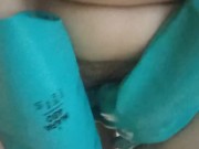 Clavándome alta paja con Guentes y aceite 😈🔥