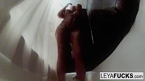 Leya Falcon In Big Tittied Blonde Loves Showering With A Cam