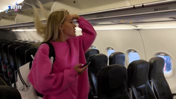 Martin Spell Teaches Merida Sat to Give Wild In-Flight Blowjobs