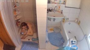 Caught Masturbating in the Shower Again