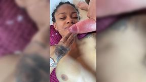 Got this ebony slut worshipping my BWC