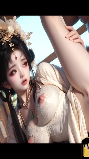 Hanfu girl has gentle sex   Clip 1