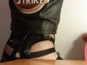 Big Booty British Splooshing Sissy Slag Cracks Egg With THICC Ass