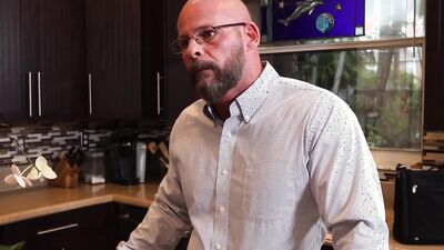 Kad gets fucked hard in the kitchen by his perverted stepdad