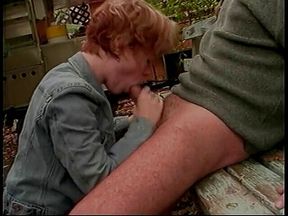 Kaitlyn sucking Mark's dick in the forest