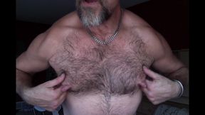 Gay Muscle Worship Nipple Play Pig Daddy works his nips supple nips fantasy about you