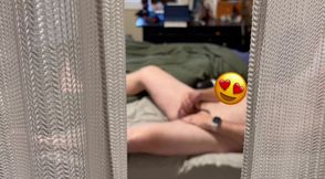 Peeping on Uncle stuck in a closet