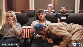 Cinema Usher Troye Dean Finds Dante & Michael Pummeling In The Empty Video Theater After The Flick Concludes - Guys