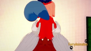 BNA Hentai - Michiru Yiff at Toilet 3/3