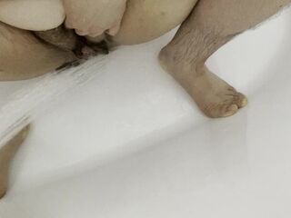 Pissing in the shower after intense orgasm turns me on so much I have to masturbate and cum again