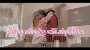 Spring Cleaning with MILF - Amateur mom blowjob POV