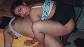 My stepsister rides me like a champ until Feat is over