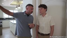 Anal slut Chanel Skye is ready for gangbang with her fiance and his boss