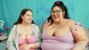 Behind the Scenes with Chubby Lesbians Sydney and Crystal Blue