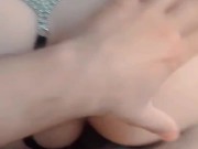 PUXANDO A CALCINHA PARA O LADO E FUDENDO A LOIRA