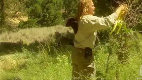 Jav Blonde Pussy Eats Hung BBC in Public