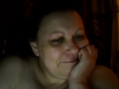 Big-tit Russian BBW Mom Plays on Skype