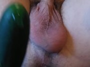 Fucking Ass with Cucumber