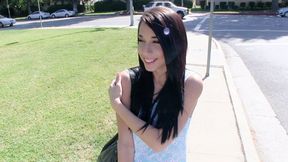 Amateur Teen Slut Mia Hurley Shows Her Tits And Fucks A Guy For Money - TeamSkeet