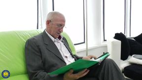 Naughty Blonde Girl Gets Fucked by a Horny Old Man