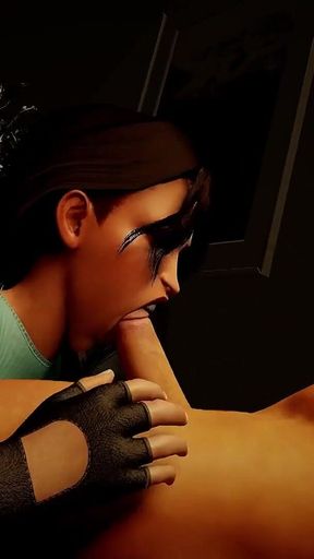 Classic Lara Sucks Dick in POV - Tomb Raider Parody