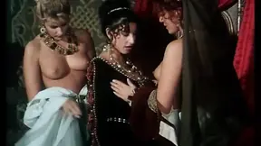 Three busty ladies ask their king to screw their cunts