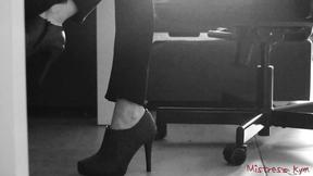 ”Sub has a femdom fetish for Mistress shoes & feet”