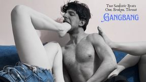 Foot Gagging Overload: Tied Up & Throat-Fucked by Asteria + Helia’s Filthy Feet