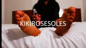 Oily SOLES & Red toes JOI