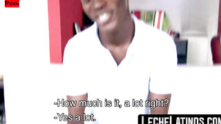LecheLatinos.com - Jamaican stud sucks cock before barebacking a homo with his big bl