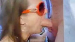 Sloppy deepthroat blowjob by my barely legal girlfriend