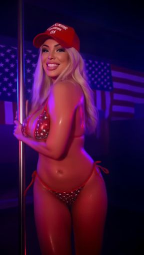 gooned porn, a beautiful woman, large breasts, video created by AI