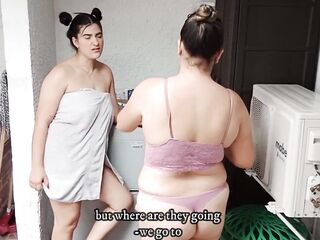 Lesbo sex in an inappropriate place