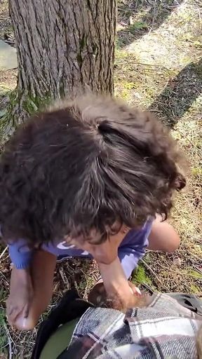 Cruising for Girlcock in the Woods POV
