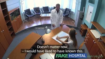 Sexy doctor and nurse fuck in the waiting room with Alexis Crystal