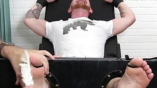 MaleFeetXXX.com - Horny redhead jock's tickling tease and ecstasy