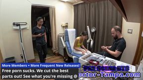 Aria Nicole And Doctor Tampa - Glove In As As He Examines His Newest Specimen Virgin Orphan