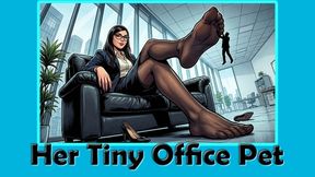 [STORY] Office Giantess Colleague Makes a Deal Tiny Employee Becomes Her Foot Toy