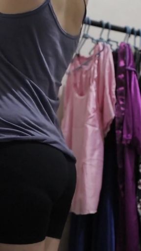 Stunning moment from &quot;try on haul Satin Dress&quot;