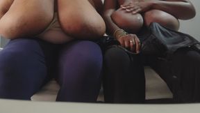Doreen 52LL and Zelda 55KK biggest black boobs meet for the first time!! POV 4k