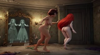 Velma and Daphne Become Fully Nude in Haunted Mansion Ghost Mystery as Their Clothes Tear During Investigation