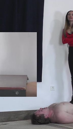 Mistress Tatjana Tramples for a Long Time but the Slave Will Not Have an Orgasm Pp