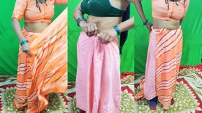 Indian Hot Bhabhi Saree Change