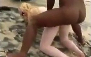 2 white beach sex with BBC