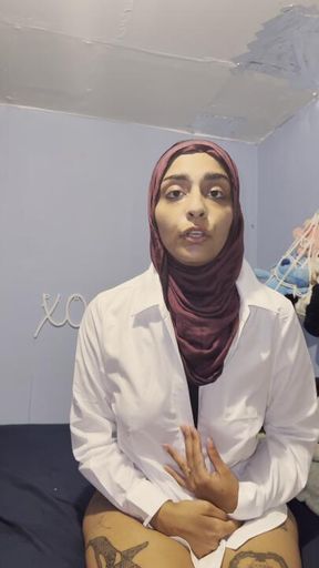 Hijabi Doctor LAUGHS At Your Cock