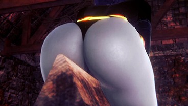 Raven takes a ride on the Wooden Pony BSDM - Titans Porn