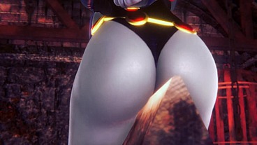 Raven takes a ride on the Wooden Pony BSDM - Titans Porn