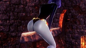 Raven takes a ride on the Wooden Pony BSDM - Titans Porn